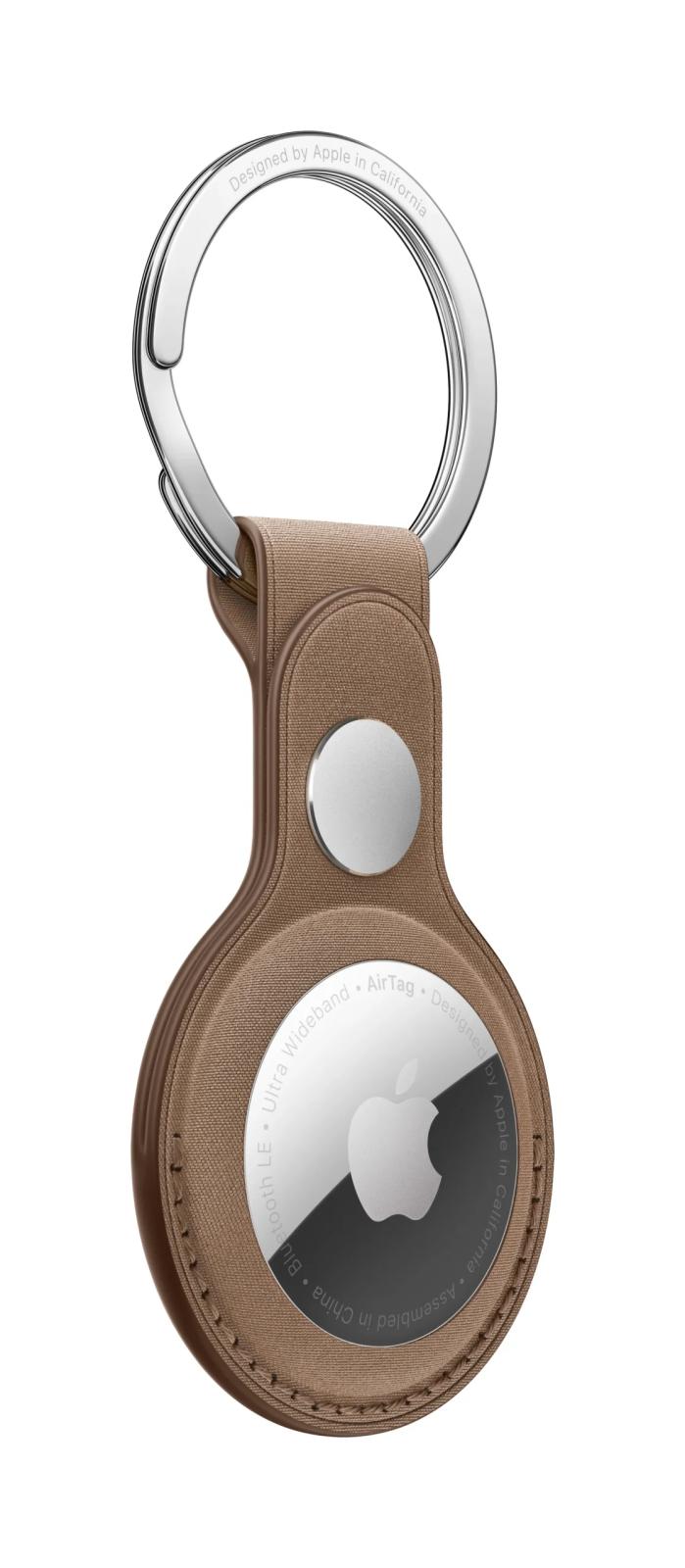 AirTag FineWoven Key Ring - Taupe