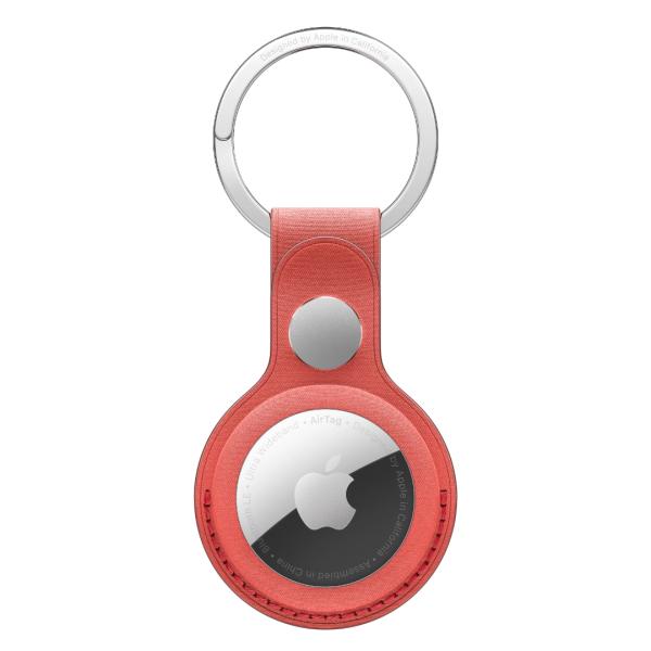 AirTag FineWoven Key Ring - Coral