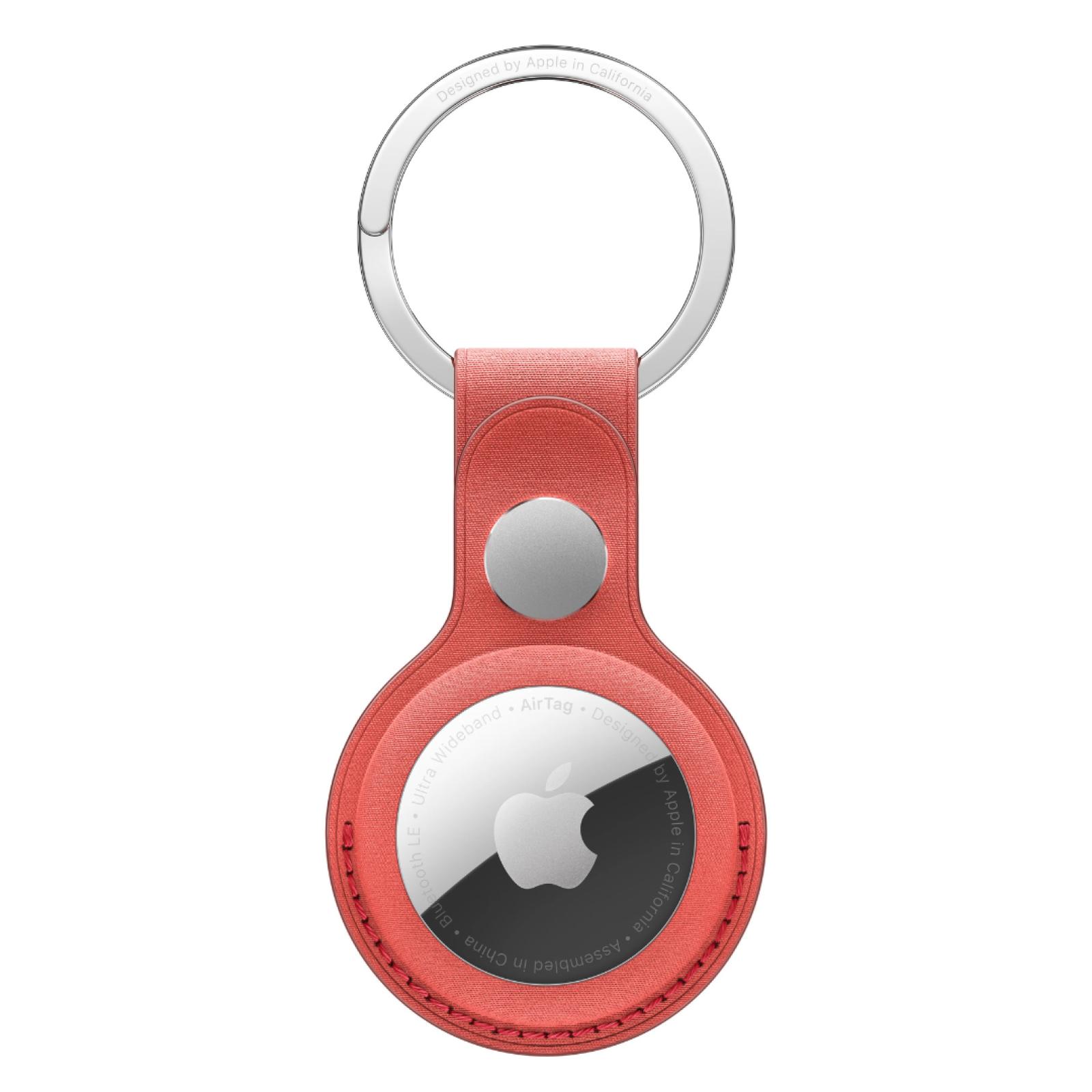 AirTag FineWoven Key Ring - Coral