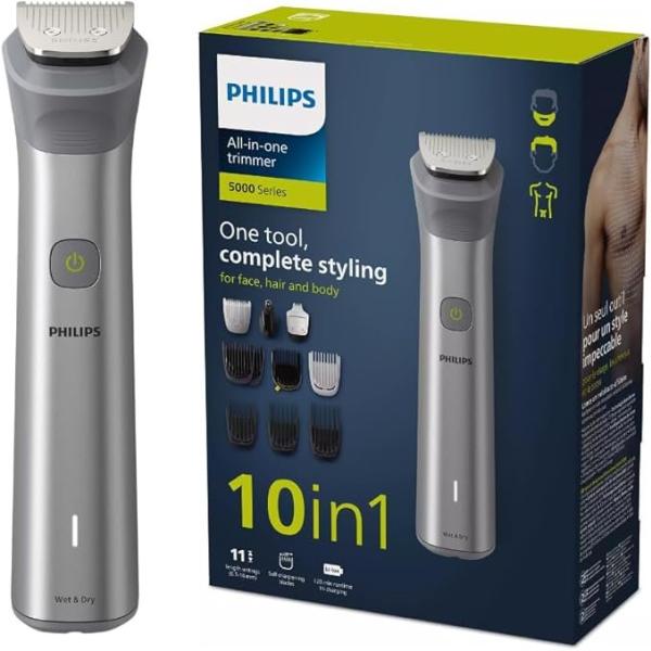 Philips All-in-One Trimmer Series 5000 10-in-1 Face, Hair, Body