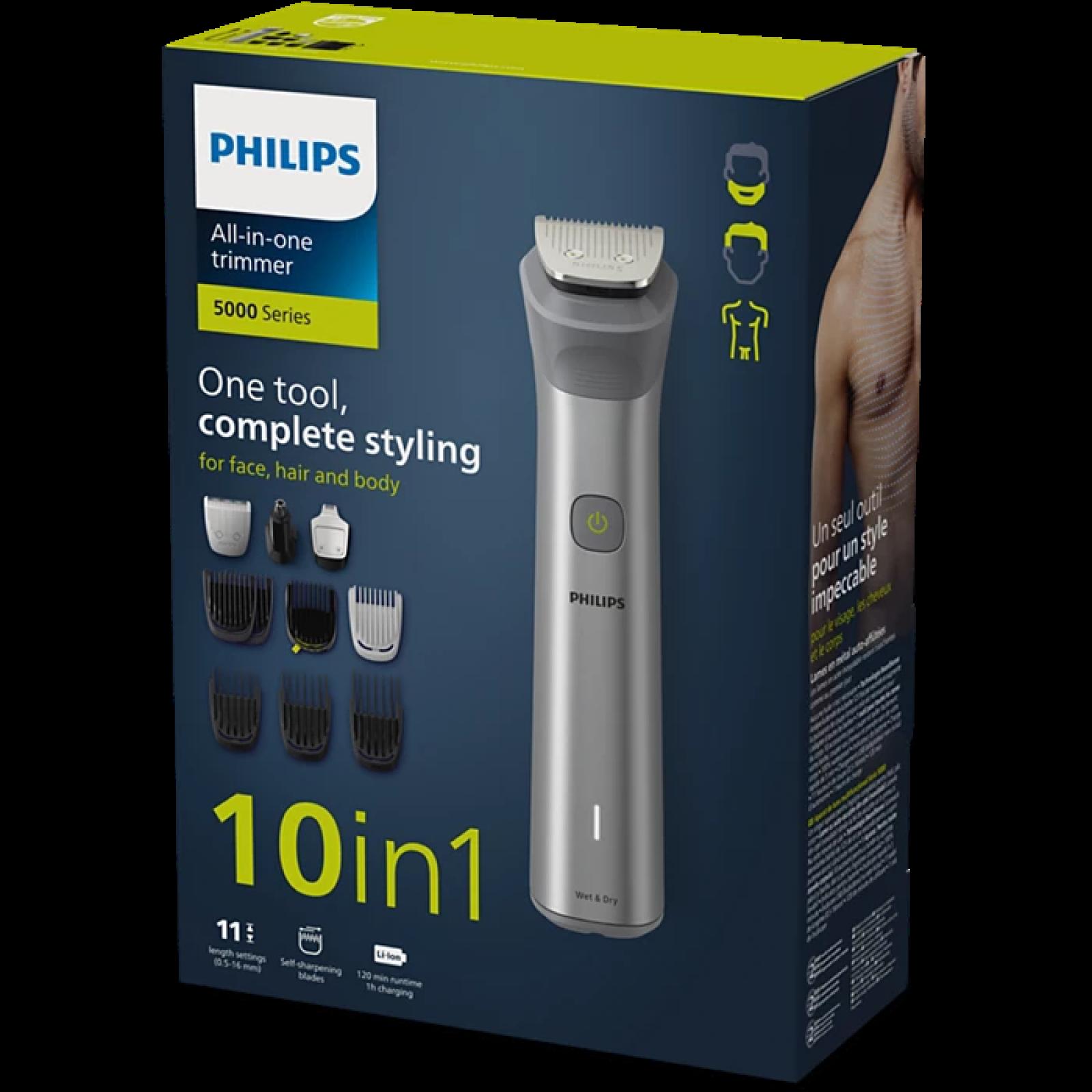 Philips All-in-One Trimmer Series 5000 10-in-1 Face, Hair, Body