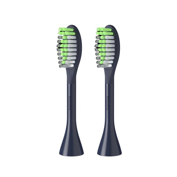 Philips One Replacement Brush Heads Standard - Midnight Blue - Pack of 2 Bh1022/04