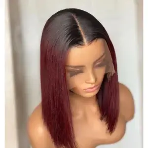 Vietnamese Burgundy Ombre Closures 2 x 6 - Image 3