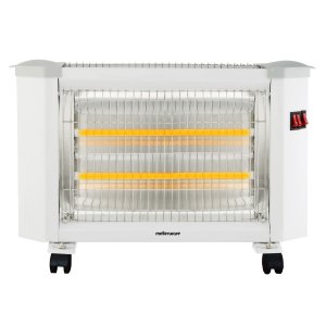 Mellerware Heater Quartz Powder Coat White 5 Bar 2000W "Flare"
