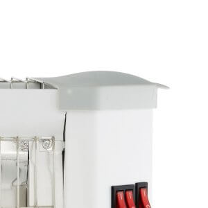 Mellerware Heater Quartz Powder Coat White 5 Bar 2000W "Flare" - Image 4