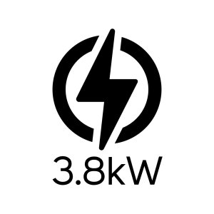 Taurus Heater Blue Flame Gas Steel Black 2Heat Settings 3.8Kw - Image 5