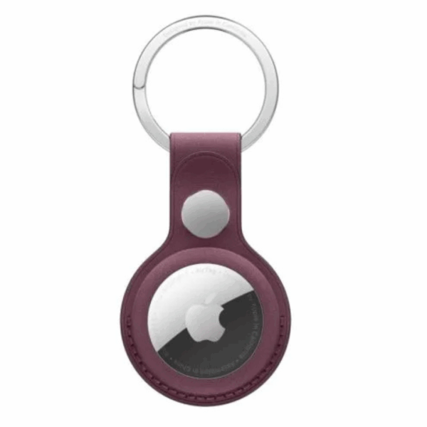 AirTag FineWoven Key Ring - Mulberry