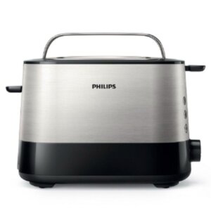 Philips Toaster - Viva Collection Toaster 2 Slice - Silver & Black Toasters