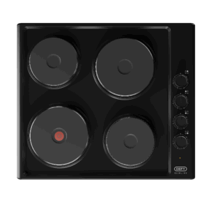 Defy DHD398 60cm Slimline Solid Hob w/ Control Panel - Black