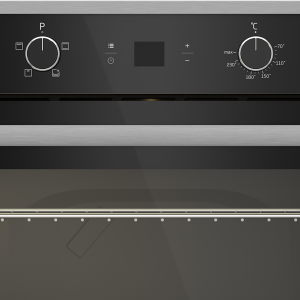 Defy BDO772 Gemini Eye-Level Static Oven - Black Glass - Image 3