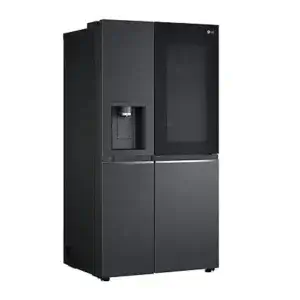 LG 611Lt Matte Black (Graphite) InstaView™ ThinQ™ Side by Side Refrigerator - GC-X257CQFS - Image 2