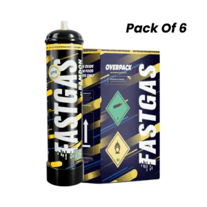 FastGas Cream Chargers – 670g (2 Cylinders / 6 Box Pack)